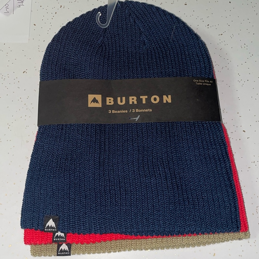 Three Pack BURTON Beanies snowboard ski
